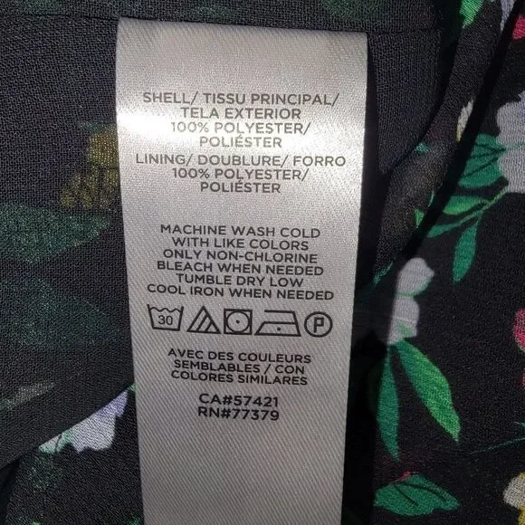 Ann Taylor Nwt floral smocked sleeve peasant top size medium - Picture 8 of 8